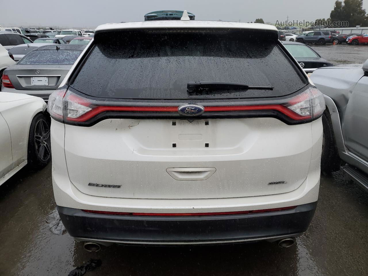 2015 Ford Edge Sel Белый vin: 2FMTK3J83FBC27036