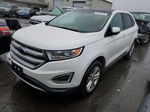 2015 Ford Edge Sel White vin: 2FMTK3J83FBC27036