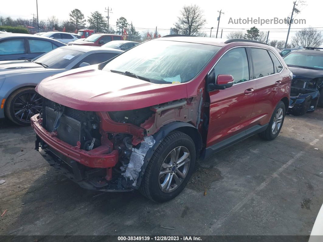 2015 Ford Edge Sel Burgundy vin: 2FMTK3J84FBB79563