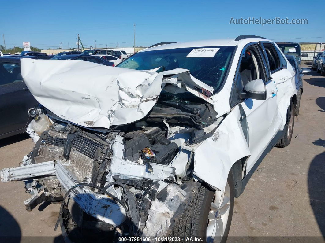 2015 Ford Edge Sel White vin: 2FMTK3J85FBB27116