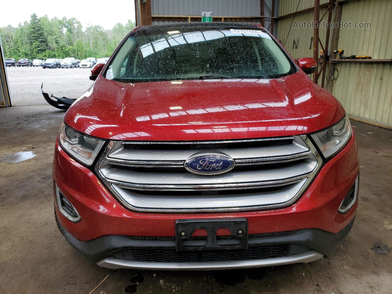 2015 Ford Edge Sel Red vin: 2FMTK3J85FBB62660