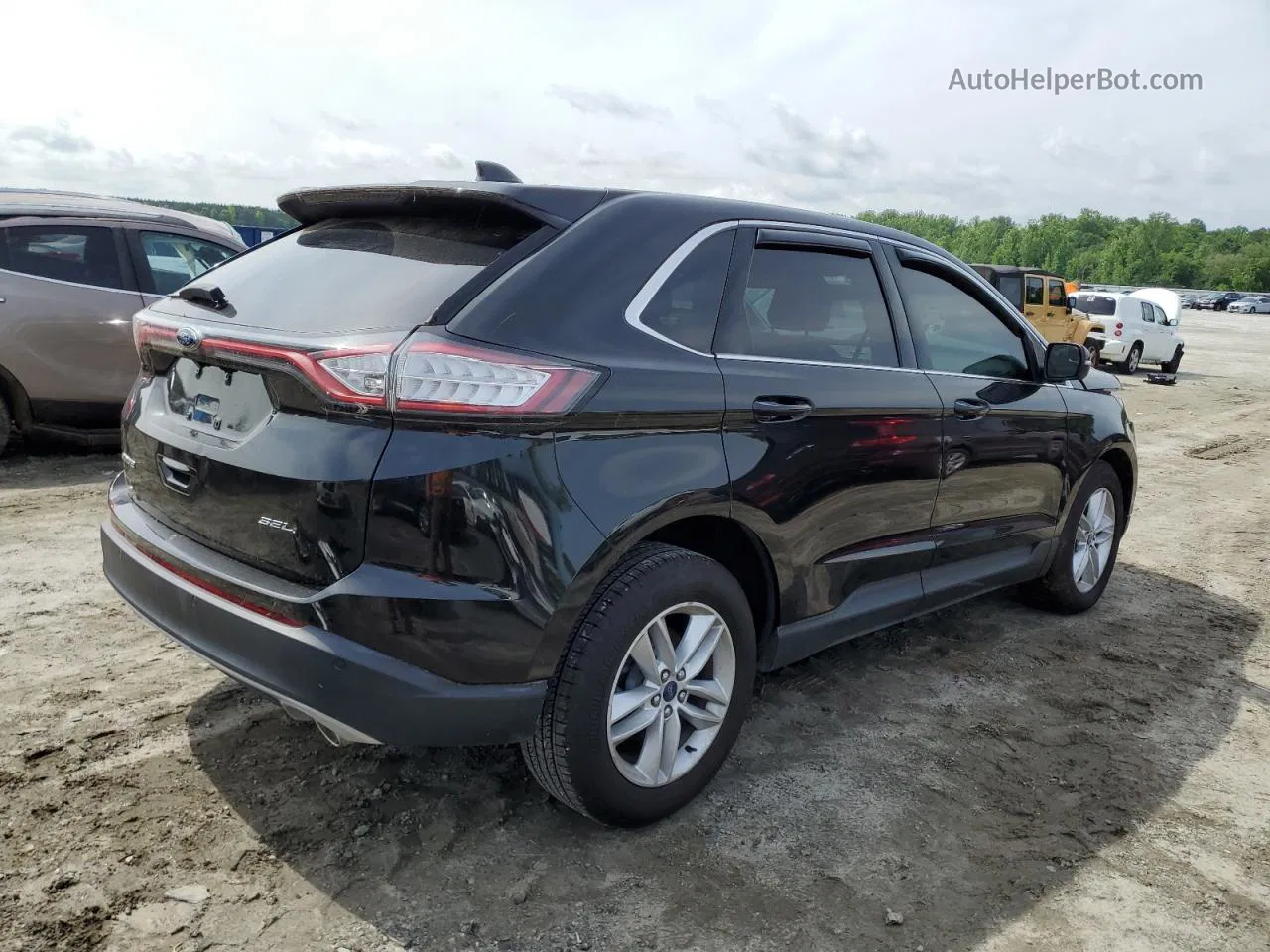 2015 Ford Edge Sel Black vin: 2FMTK3J85FBB88949