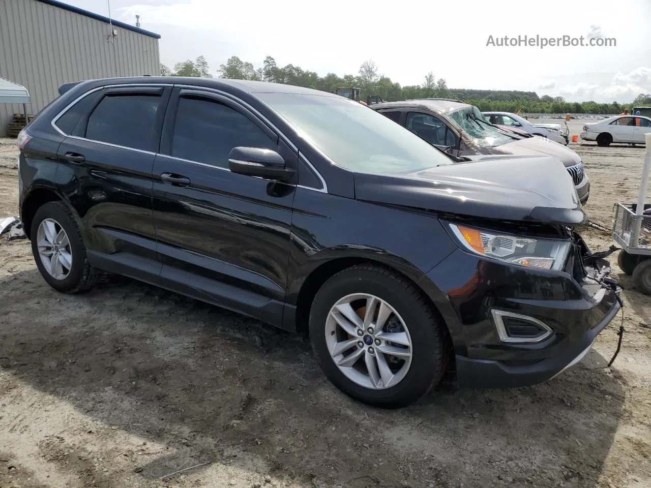 2015 Ford Edge Sel Black vin: 2FMTK3J85FBB88949