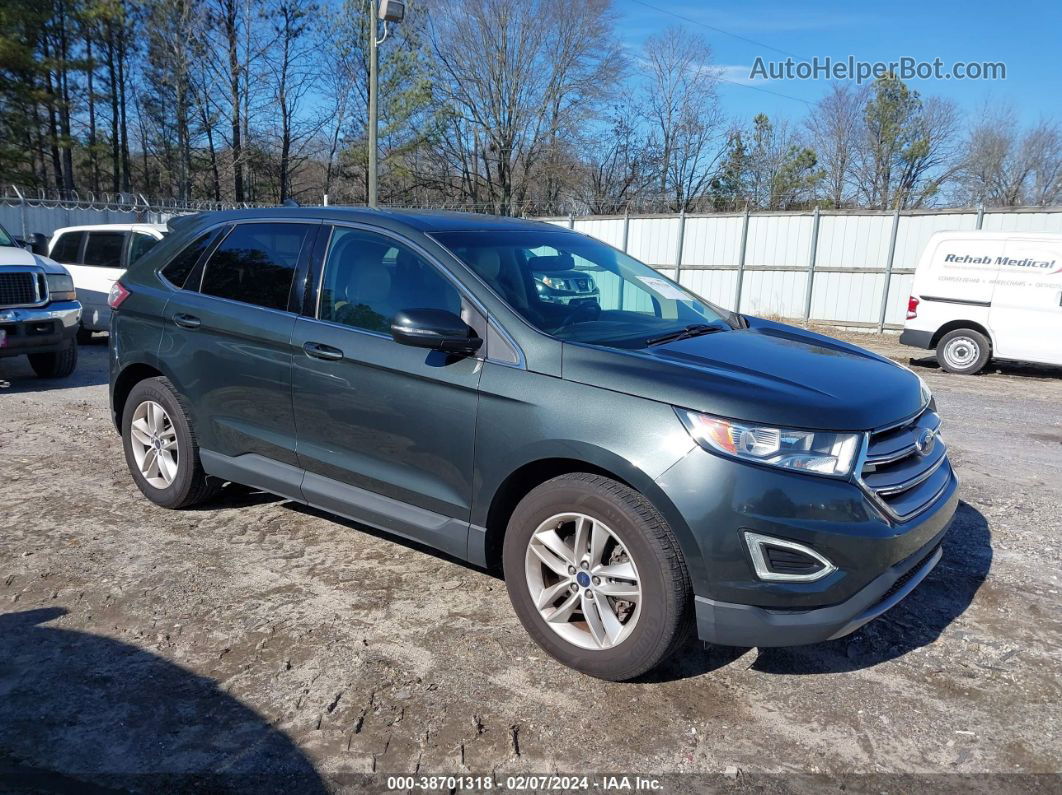 2015 Ford Edge Sel Зеленый vin: 2FMTK3J85FBC28785