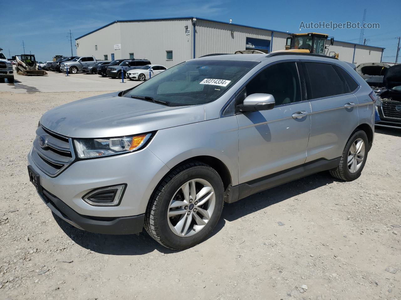 2015 Ford Edge Sel Silver vin: 2FMTK3J85FBC33226