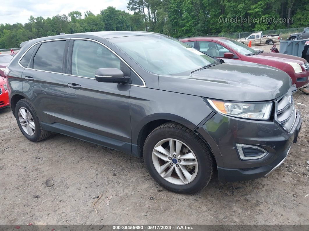 2015 Ford Edge Sel Gray vin: 2FMTK3J86FBB24872