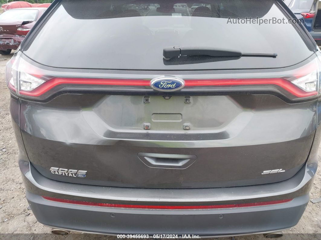 2015 Ford Edge Sel Gray vin: 2FMTK3J86FBB24872