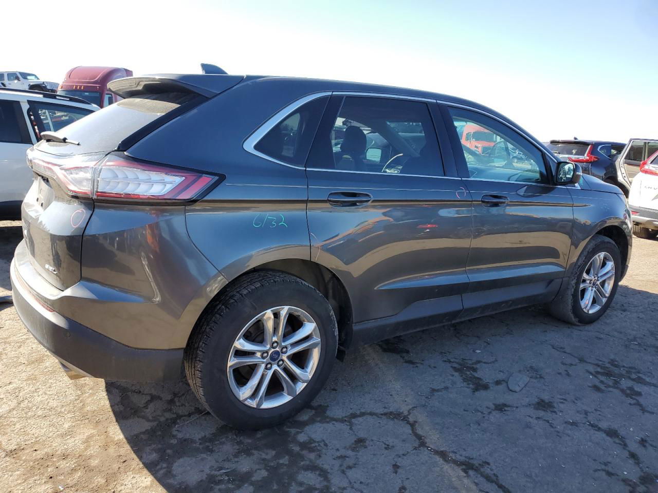 2015 Ford Edge Sel Charcoal vin: 2FMTK3J86FBB32082