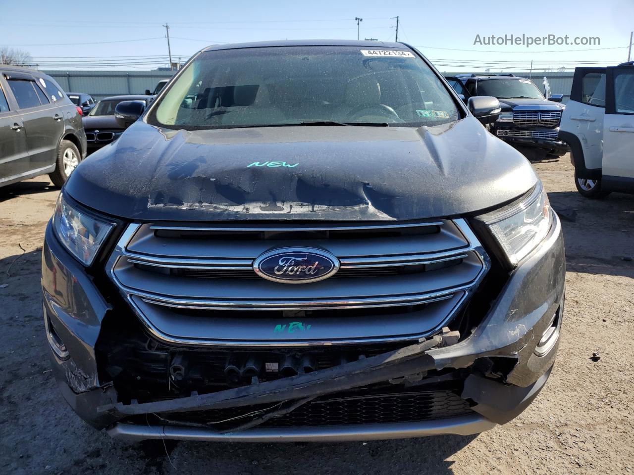 2015 Ford Edge Sel Charcoal vin: 2FMTK3J86FBB32082