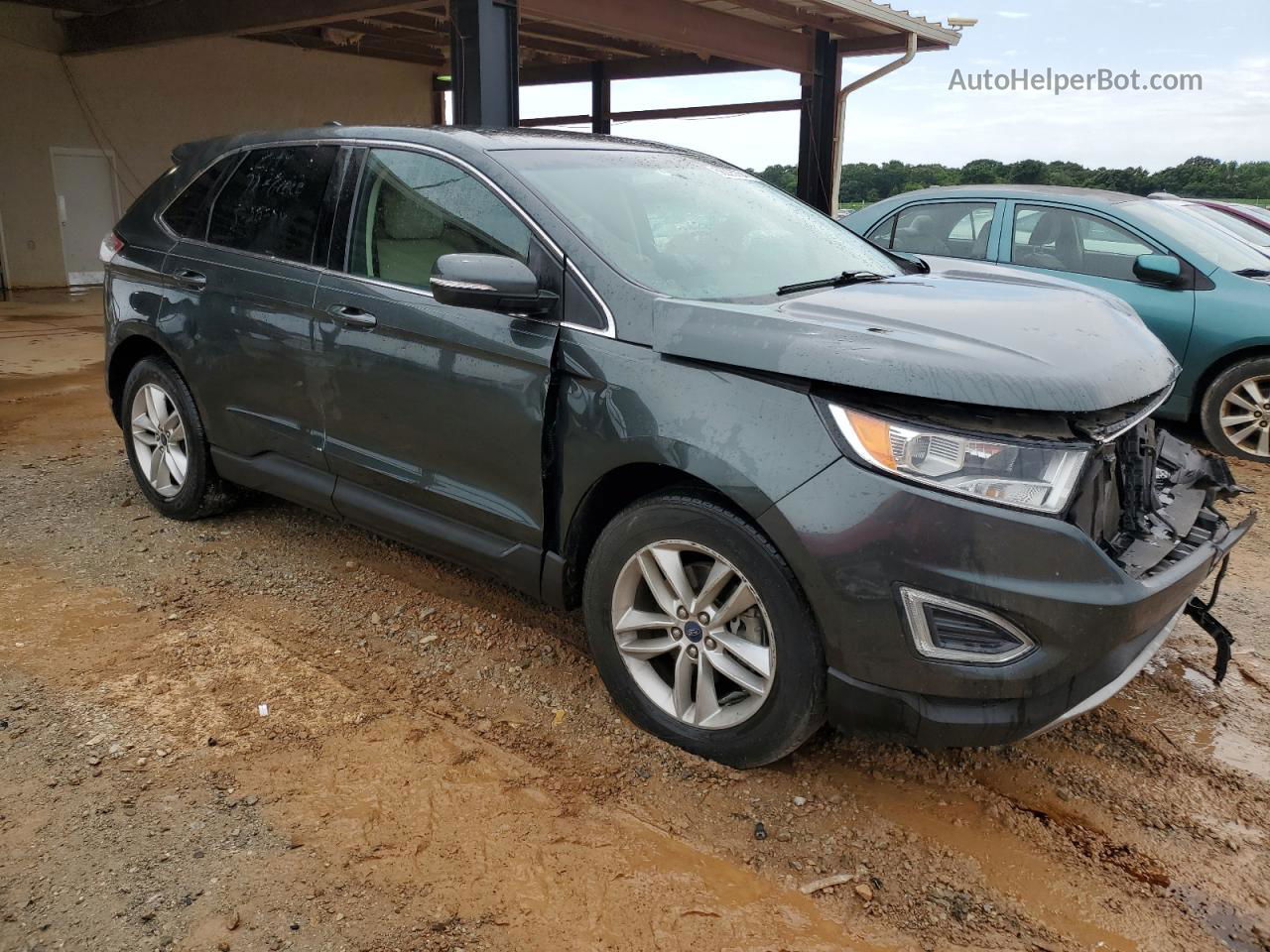 2015 Ford Edge Sel Green vin: 2FMTK3J88FBB05532