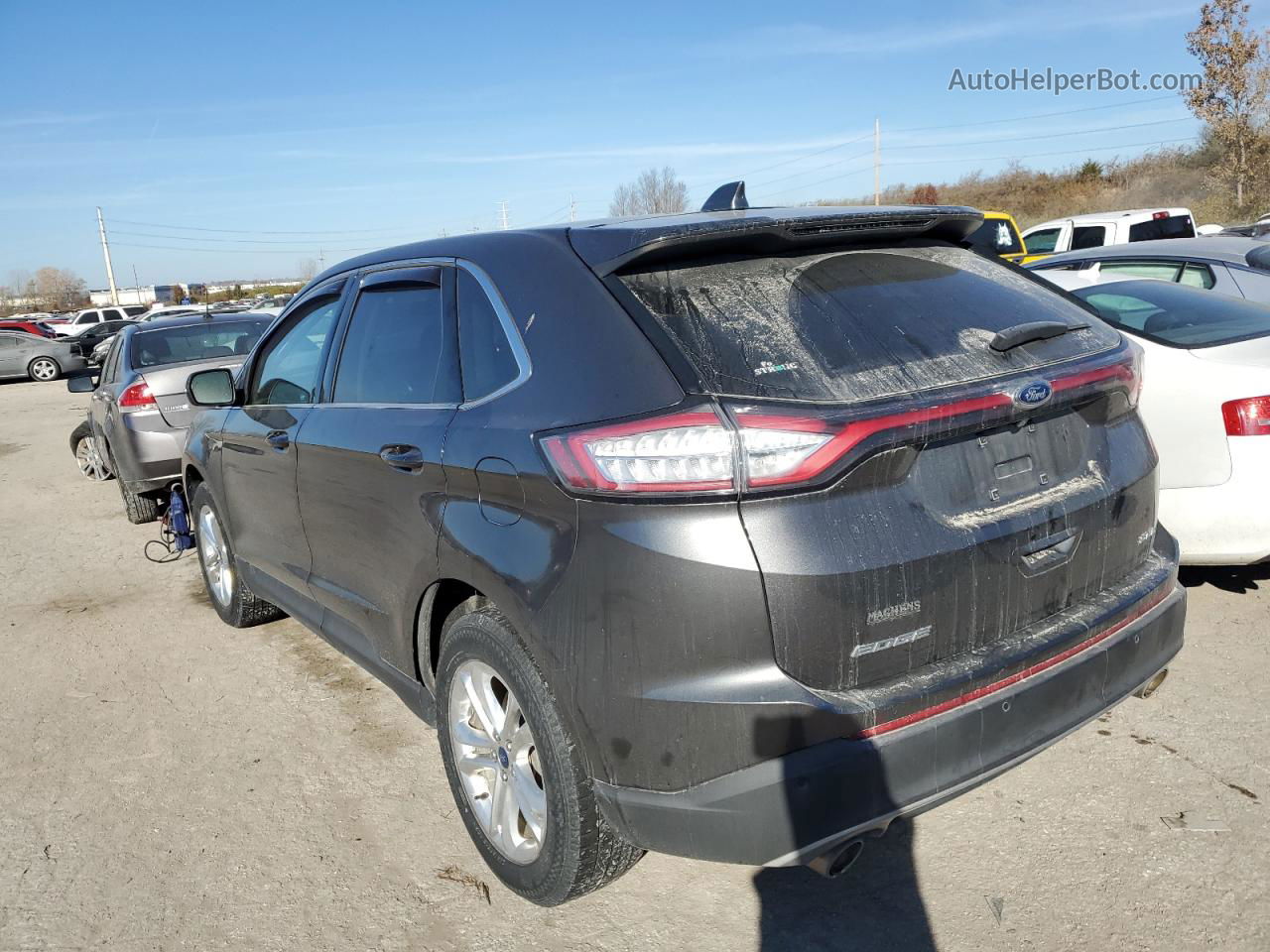 2015 Ford Edge Sel Угольный vin: 2FMTK3J88FBB07667