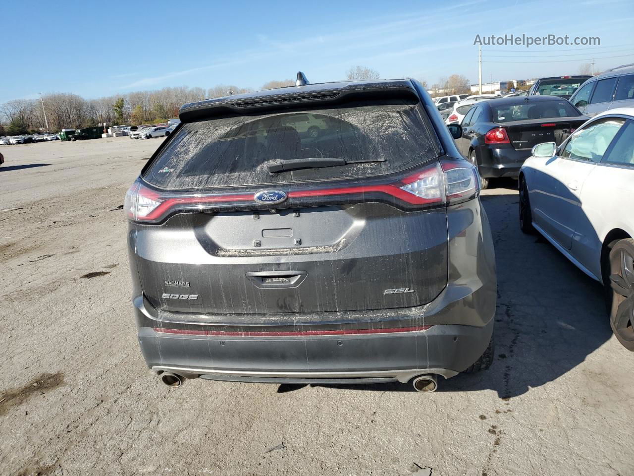 2015 Ford Edge Sel Charcoal vin: 2FMTK3J88FBB07667