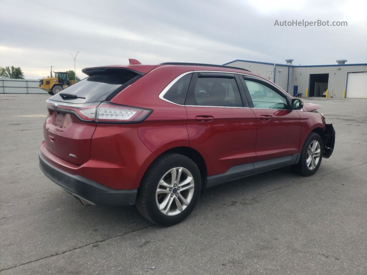 2015 Ford Edge Sel Бордовый vin: 2FMTK3J89FBC29020