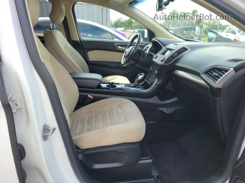 2015 Ford Edge Sel Белый vin: 2FMTK3J90FBC04578