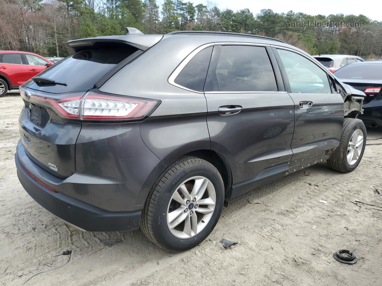 2015 Ford Edge Sel Угольный vin: 2FMTK3J90FBC05925