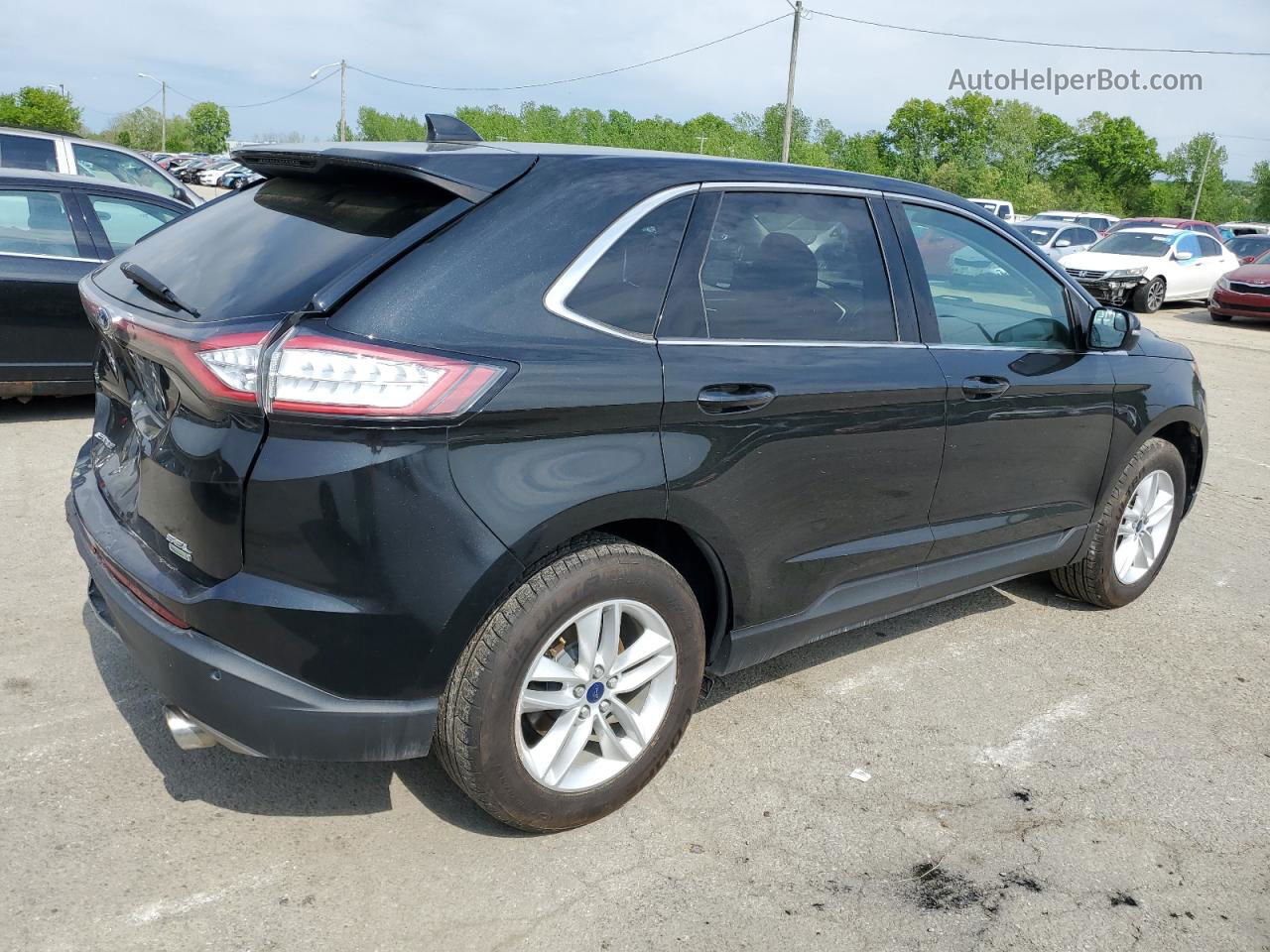 2015 Ford Edge Sel Черный vin: 2FMTK3J91FBB65354