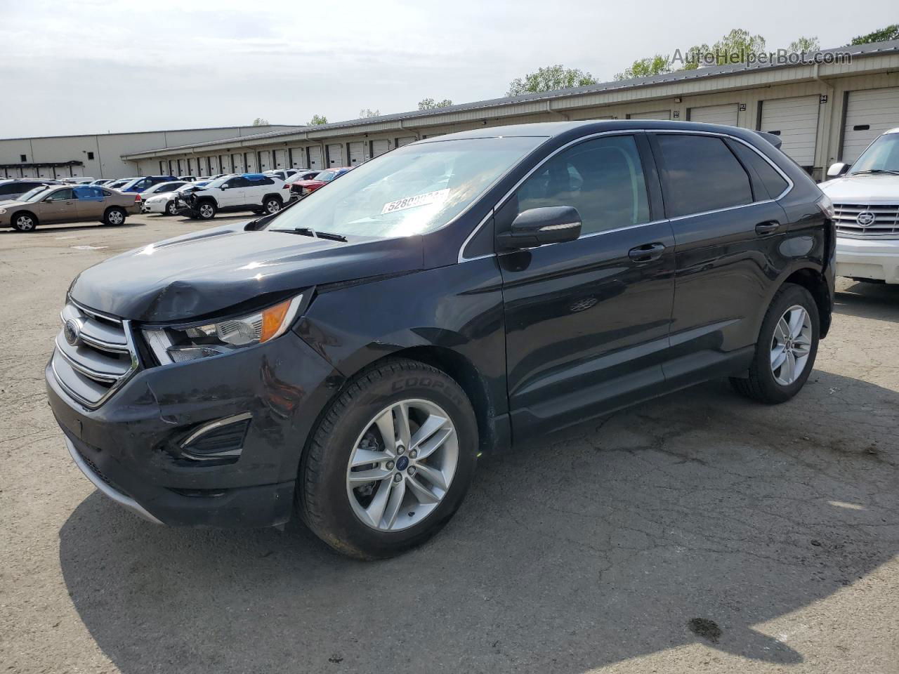 2015 Ford Edge Sel Черный vin: 2FMTK3J91FBB65354