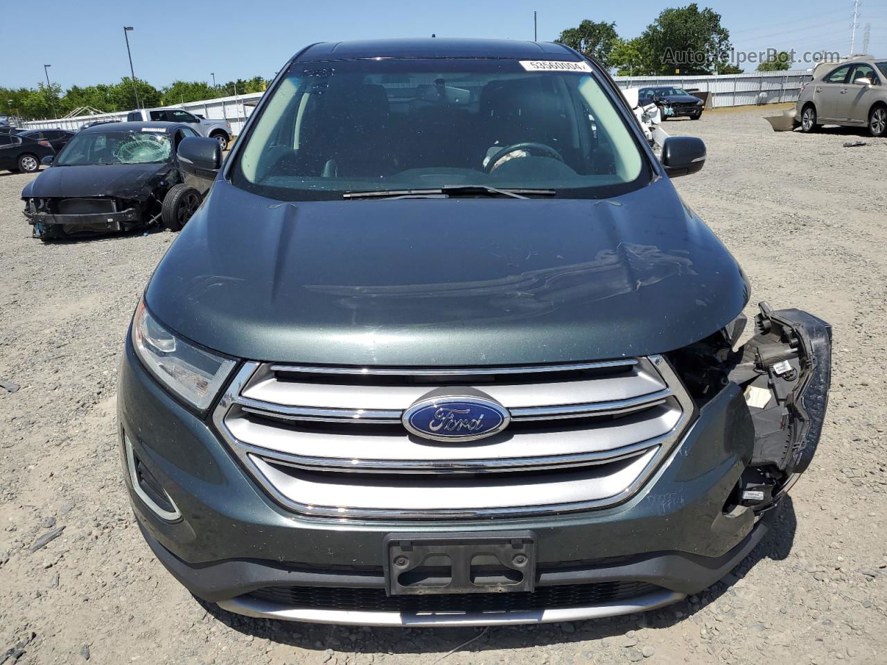 2015 Ford Edge Sel Gray vin: 2FMTK3J91FBB73907