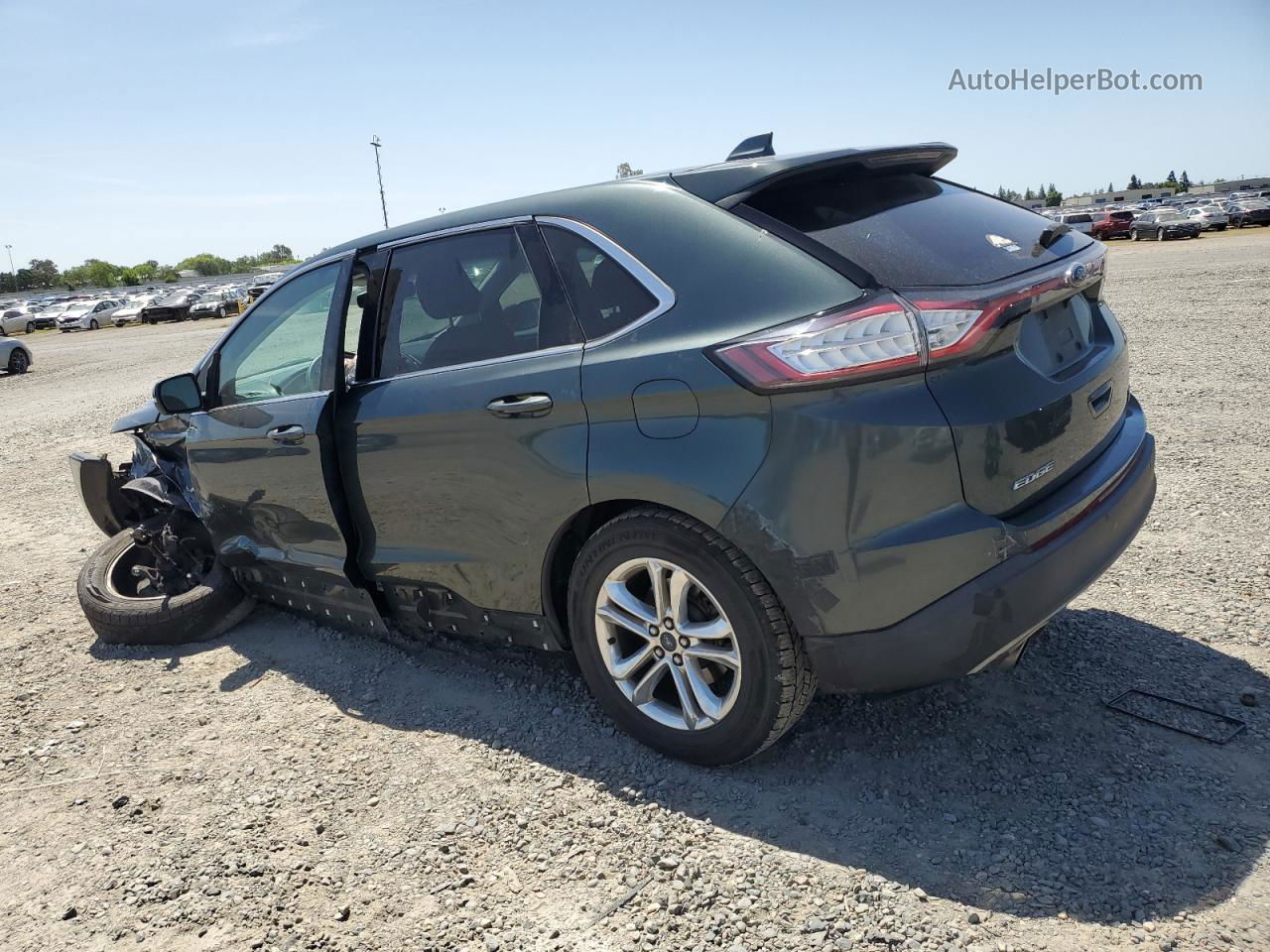 2015 Ford Edge Sel Gray vin: 2FMTK3J91FBB73907