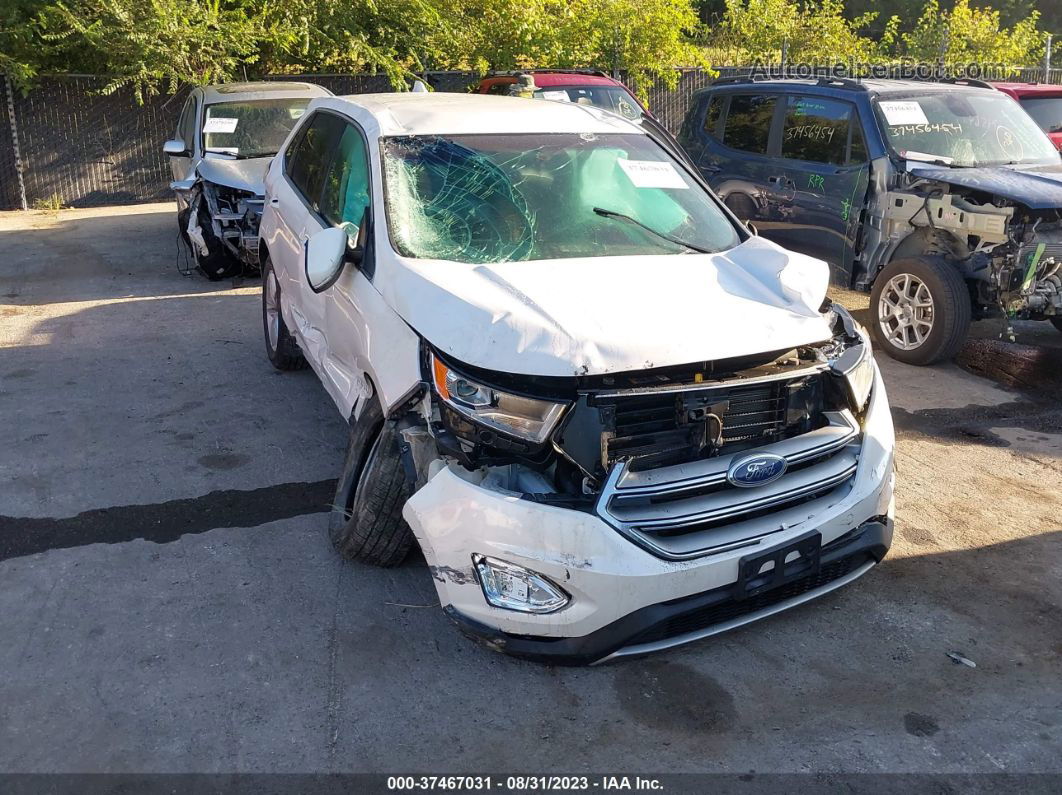 2015 Ford Edge Sel White vin: 2FMTK3J92FBB06149