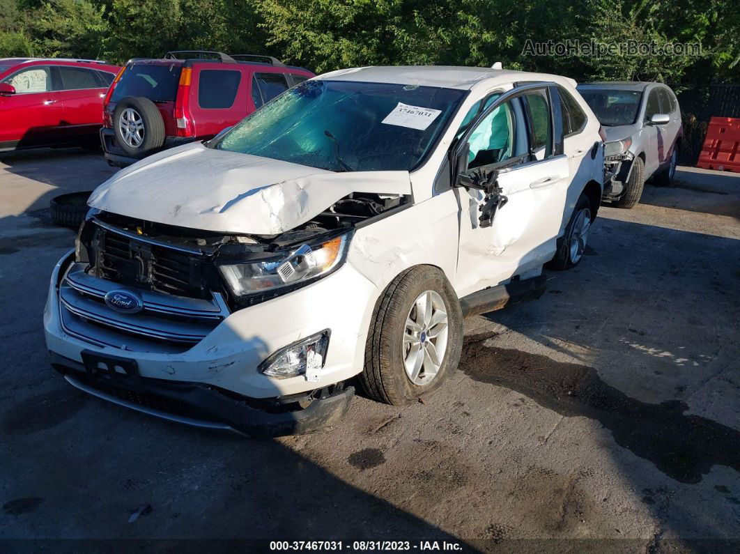 2015 Ford Edge Sel White vin: 2FMTK3J92FBB06149