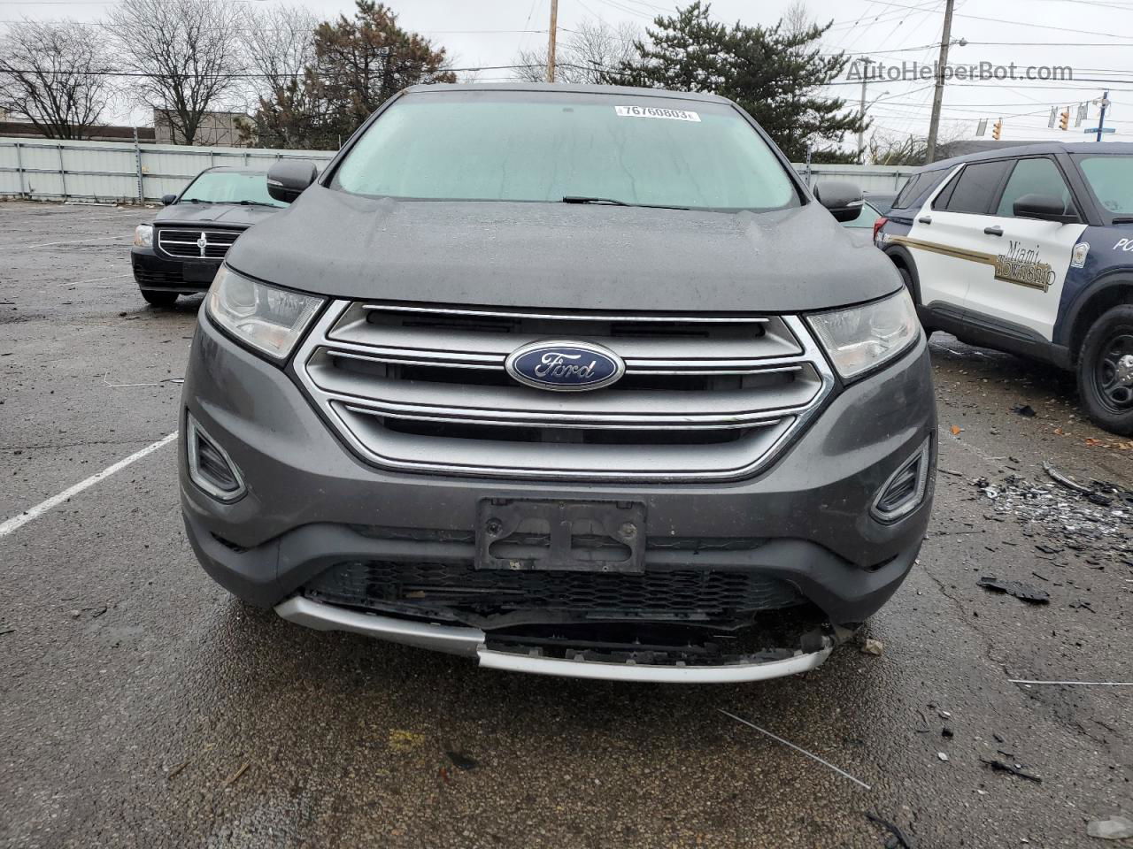 2015 Ford Edge Sel Угольный vin: 2FMTK3J92FBB15661