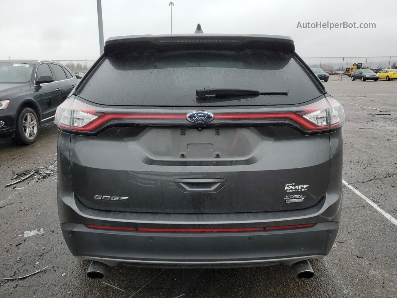 2015 Ford Edge Sel Charcoal vin: 2FMTK3J92FBB15661