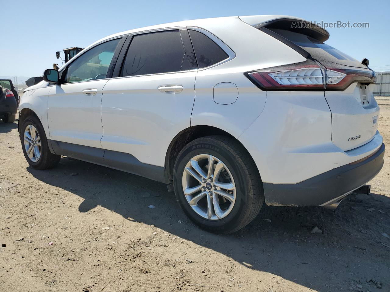 2015 Ford Edge Sel White vin: 2FMTK3J92FBB45842