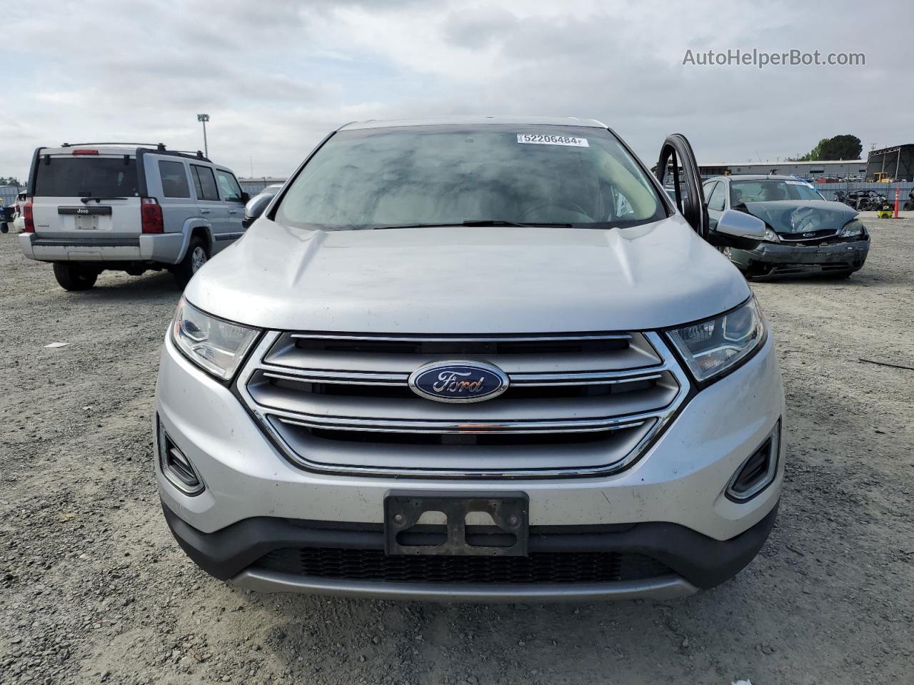 2015 Ford Edge Sel White vin: 2FMTK3J93FBB06452