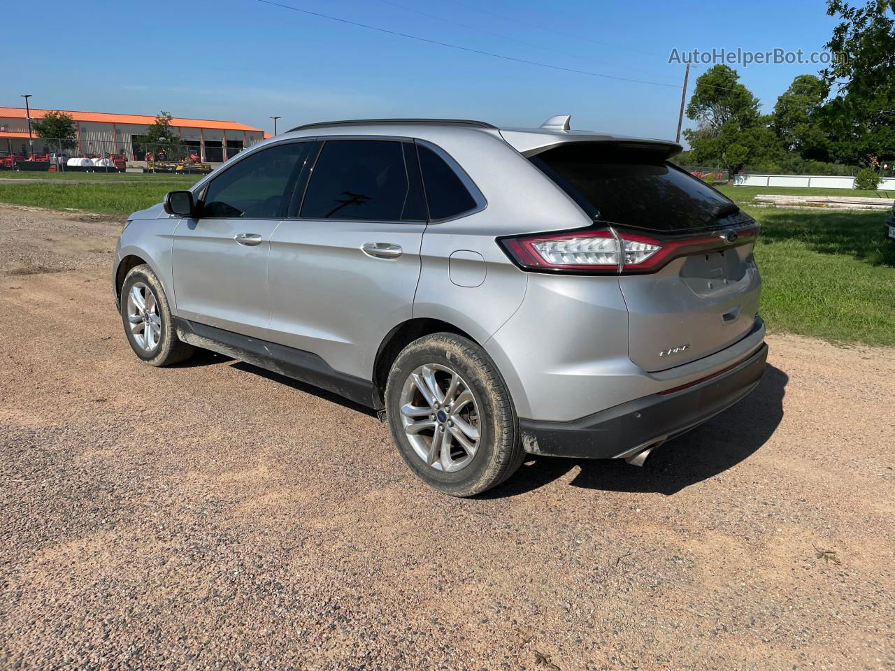 2015 Ford Edge Sel Silver vin: 2FMTK3J93FBB26958