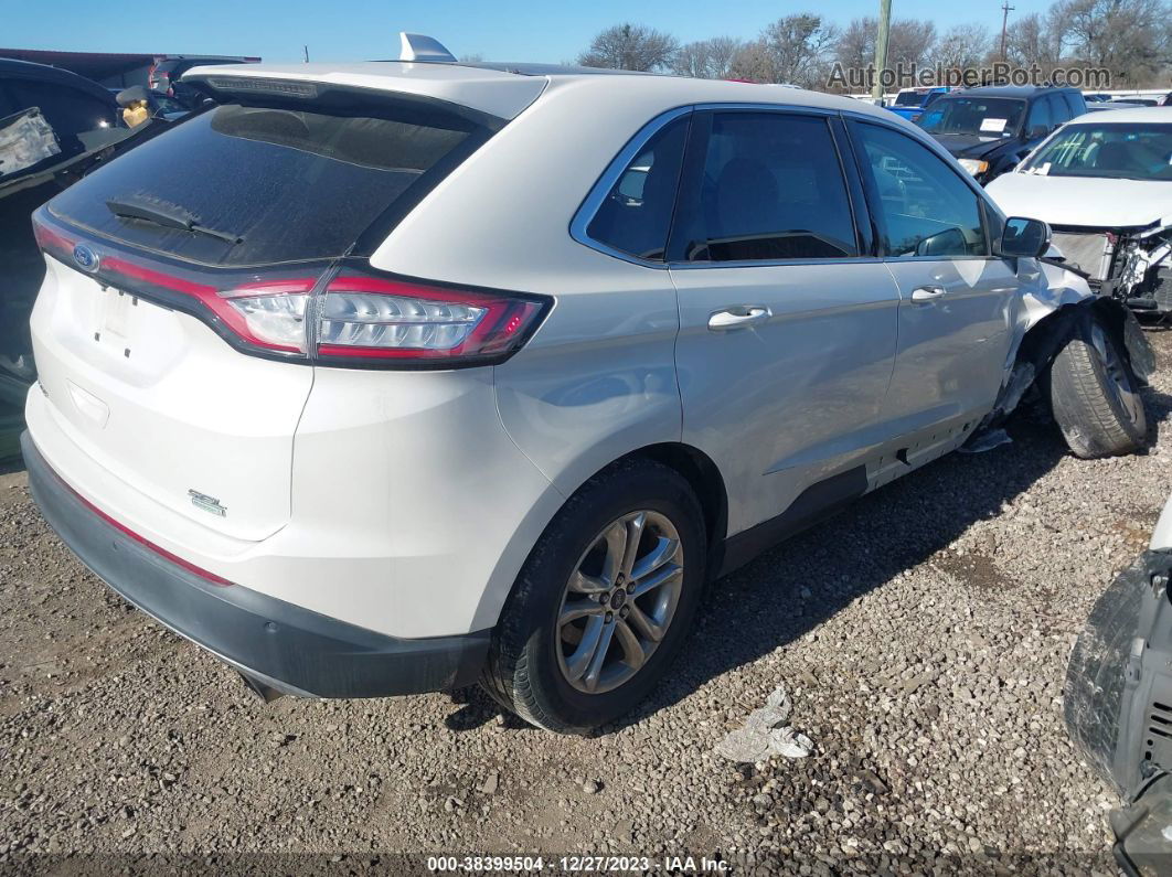 2015 Ford Edge Sel Белый vin: 2FMTK3J93FBB85816