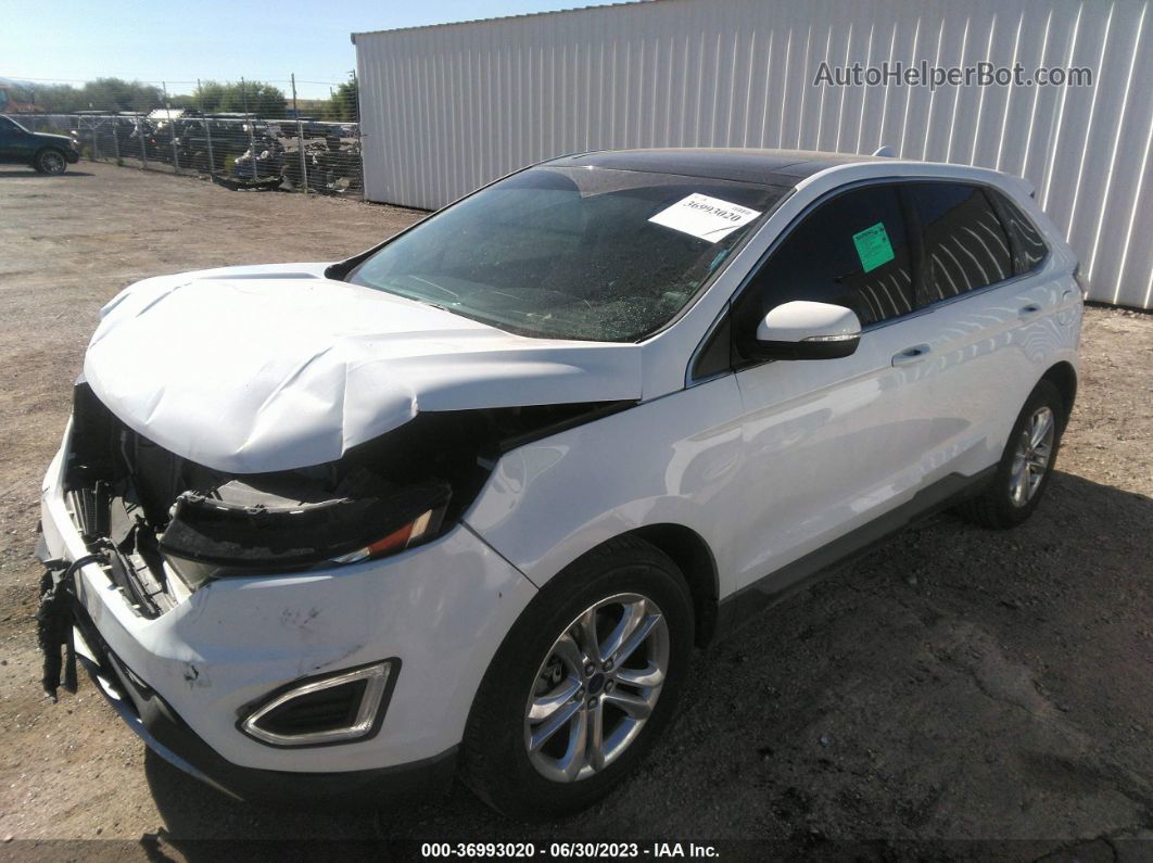 2015 Ford Edge Sel Белый vin: 2FMTK3J94FBB16133