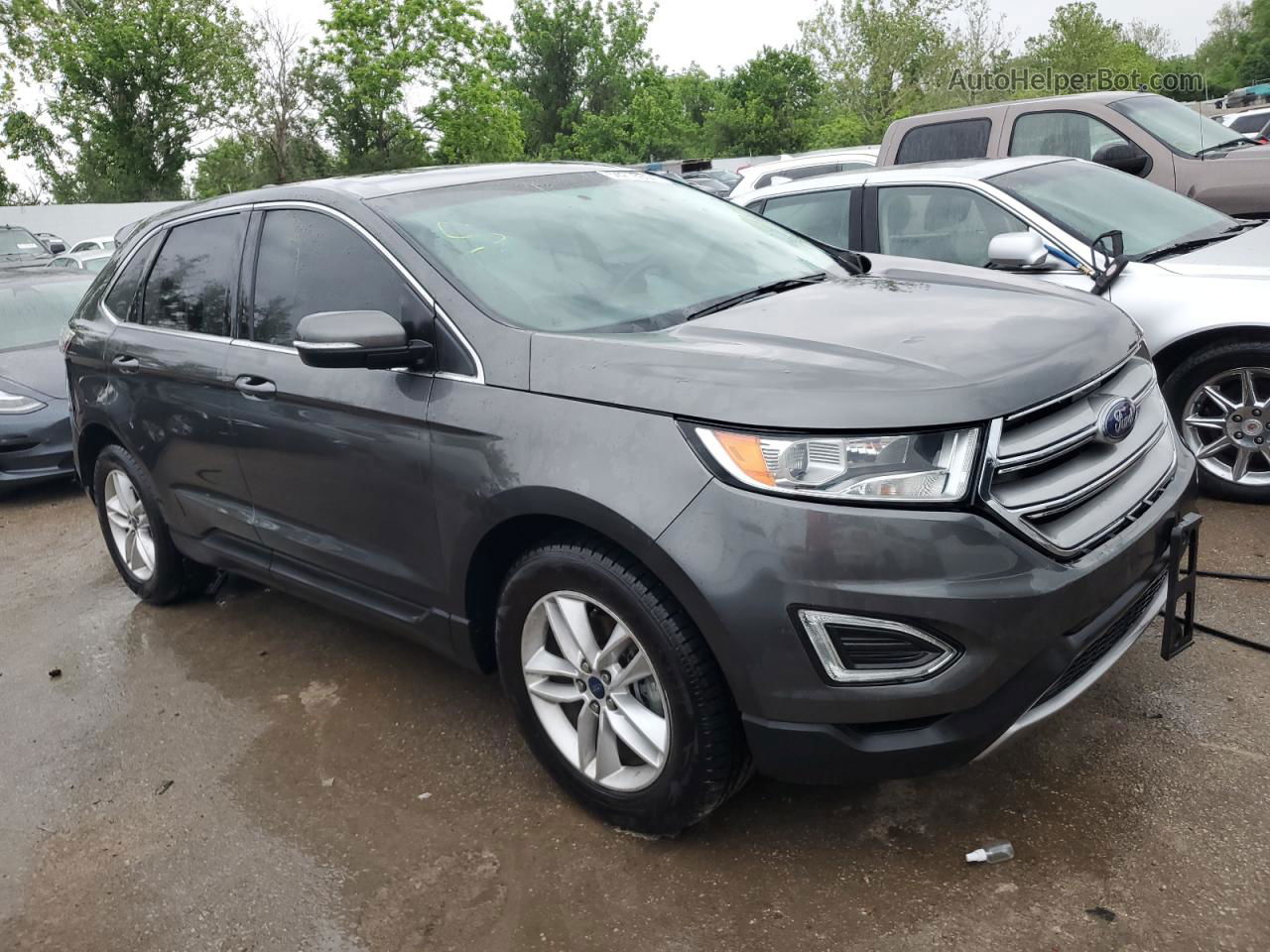 2015 Ford Edge Sel Серый vin: 2FMTK3J95FBB64224