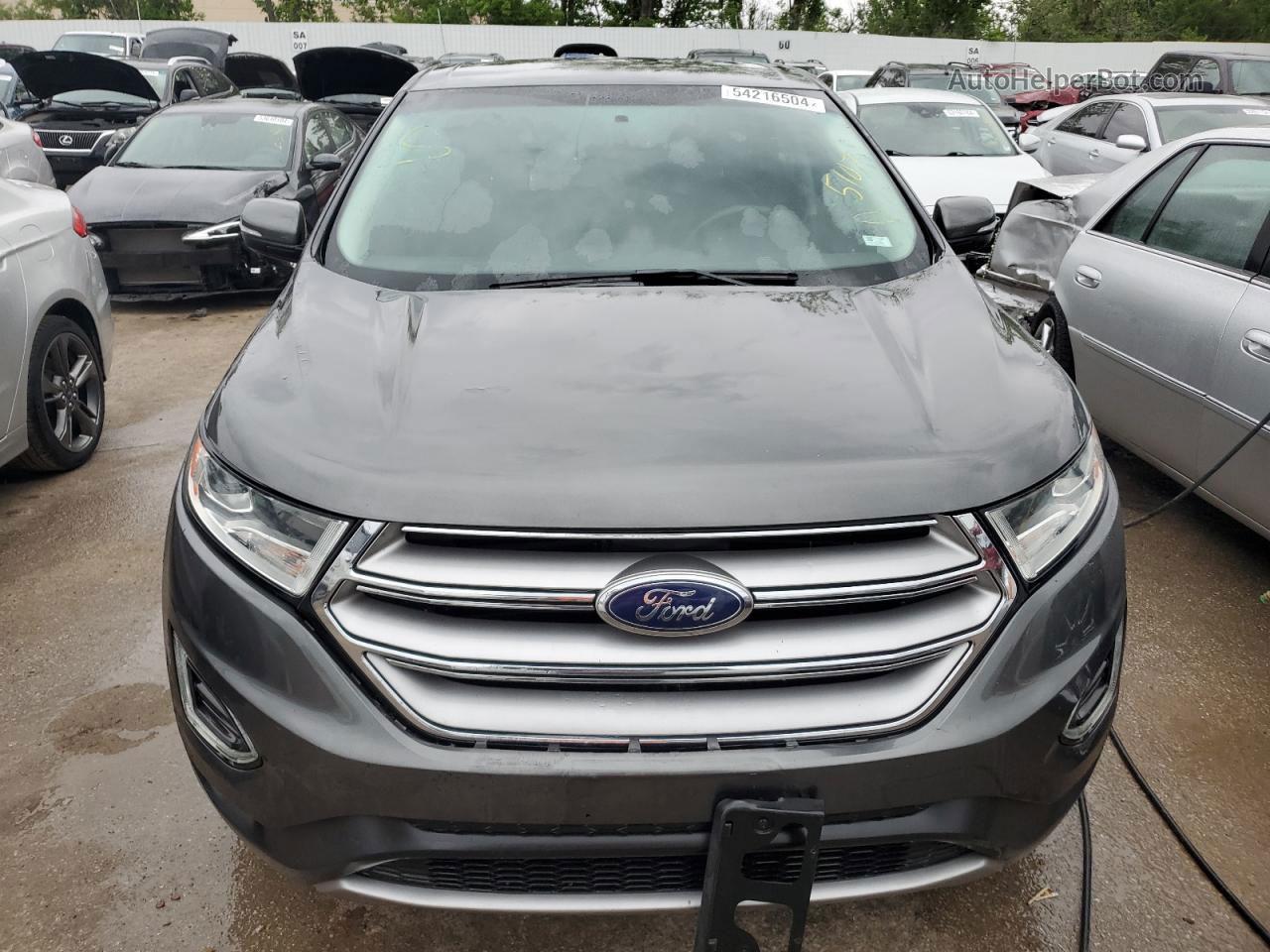 2015 Ford Edge Sel Серый vin: 2FMTK3J95FBB64224