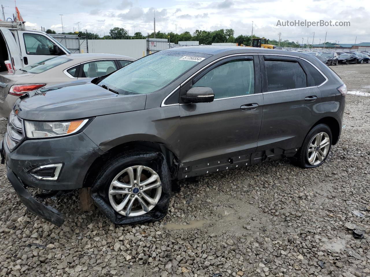 2015 Ford Edge Sel Charcoal vin: 2FMTK3J95FBB72372