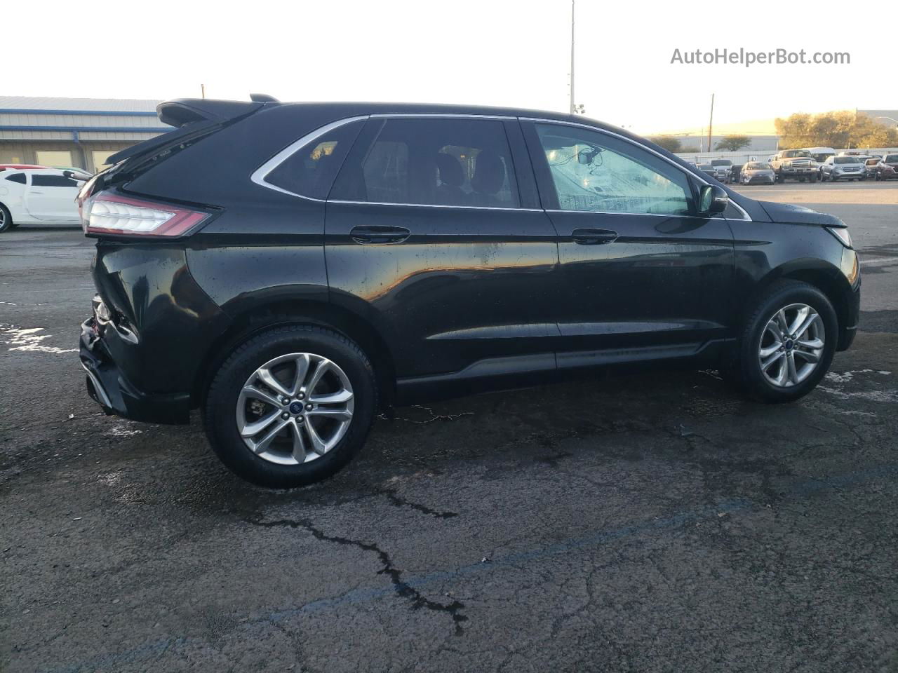 2015 Ford Edge Sel Черный vin: 2FMTK3J96FBC23927