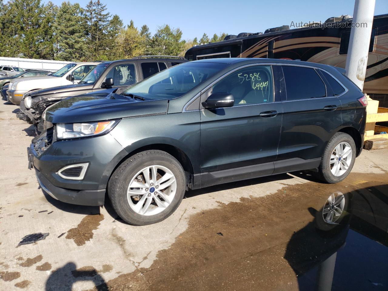 2015 Ford Edge Sel Blue vin: 2FMTK3J97FBB65617