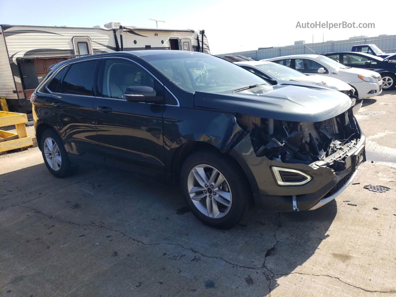 2015 Ford Edge Sel Blue vin: 2FMTK3J97FBB65617