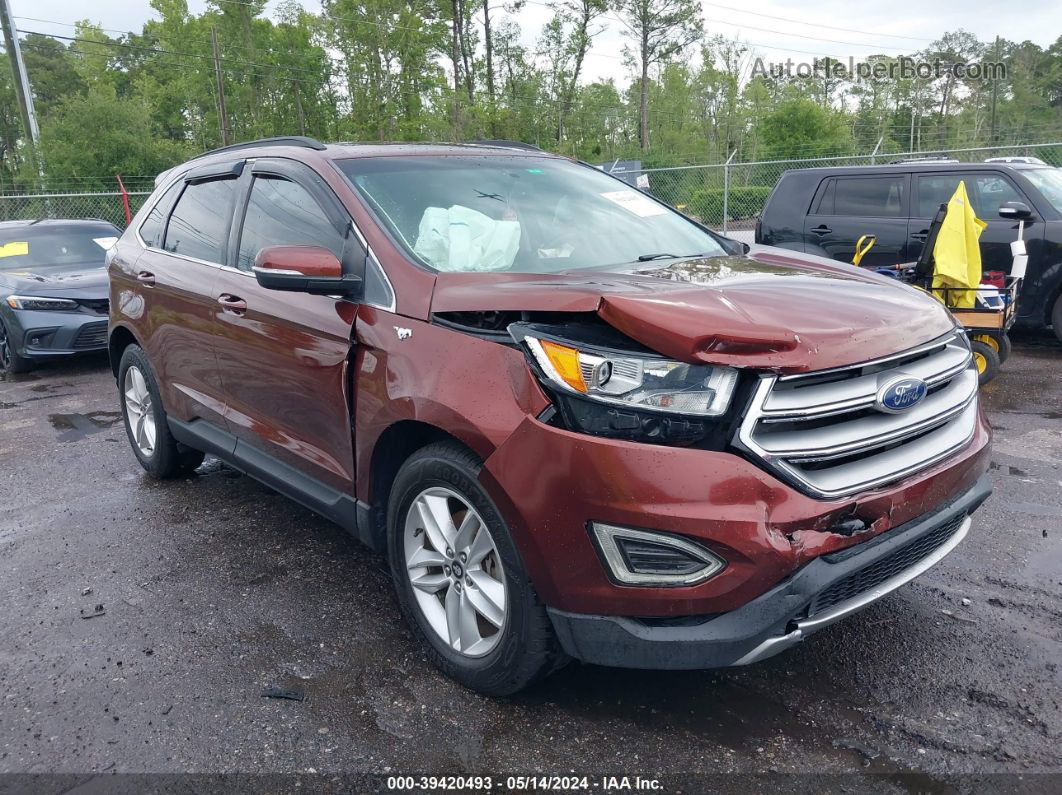 2015 Ford Edge Sel Red vin: 2FMTK3J97FBC16226