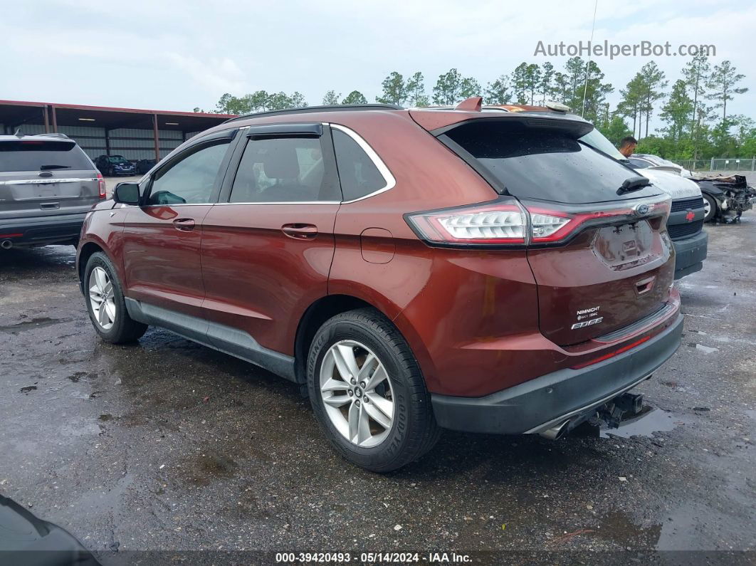 2015 Ford Edge Sel Red vin: 2FMTK3J97FBC16226