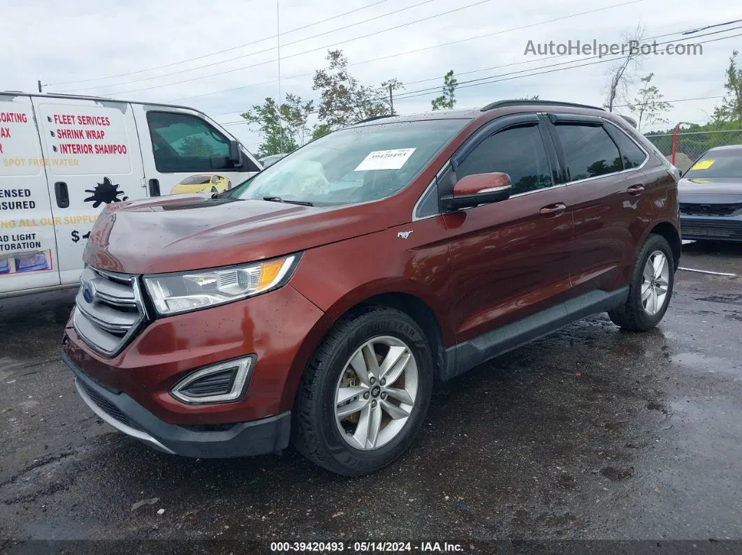 2015 Ford Edge Sel Red vin: 2FMTK3J97FBC16226