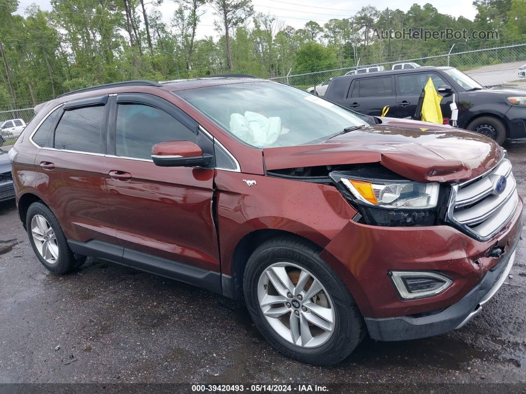 2015 Ford Edge Sel Red vin: 2FMTK3J97FBC16226