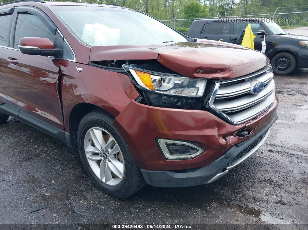 2015 Ford Edge Sel Red vin: 2FMTK3J97FBC16226