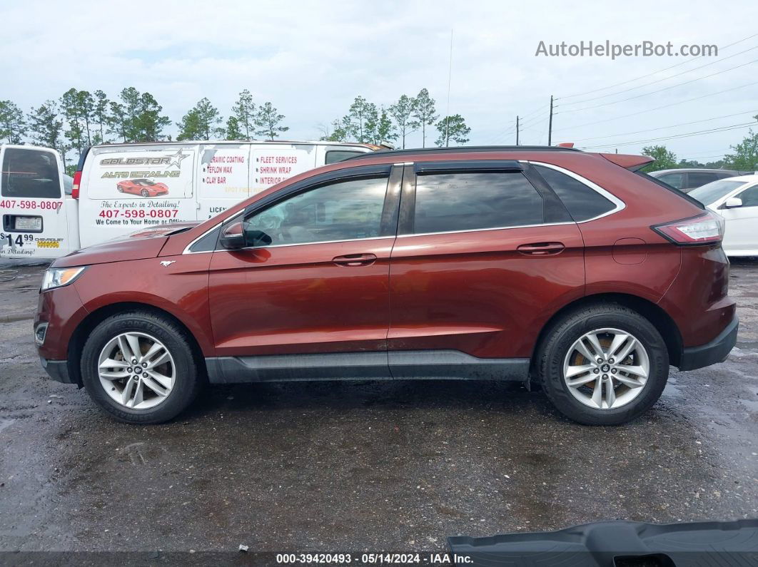 2015 Ford Edge Sel Red vin: 2FMTK3J97FBC16226