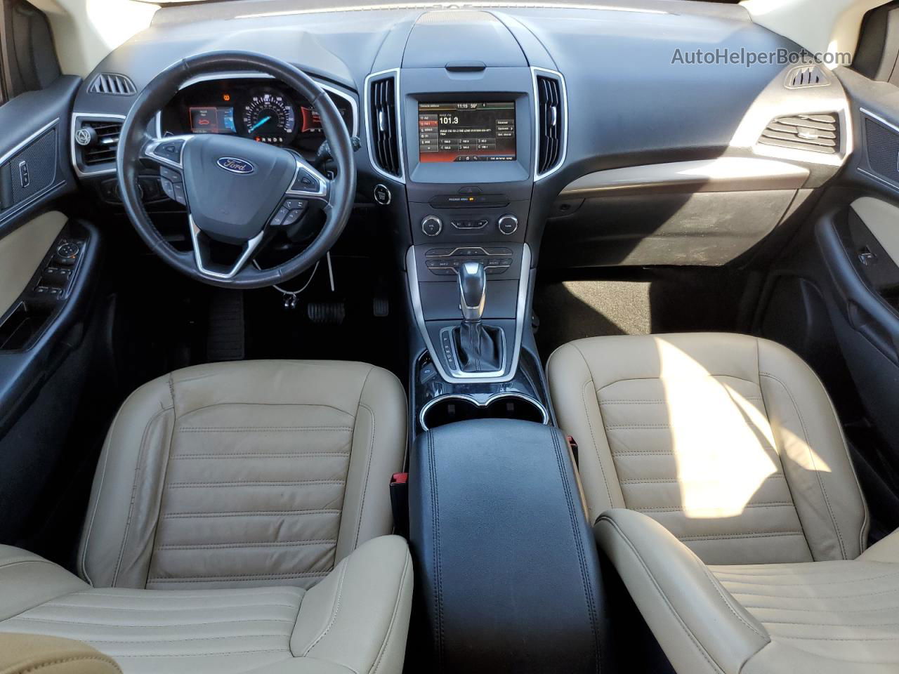 2015 Ford Edge Sel Черный vin: 2FMTK3J98FBB32237