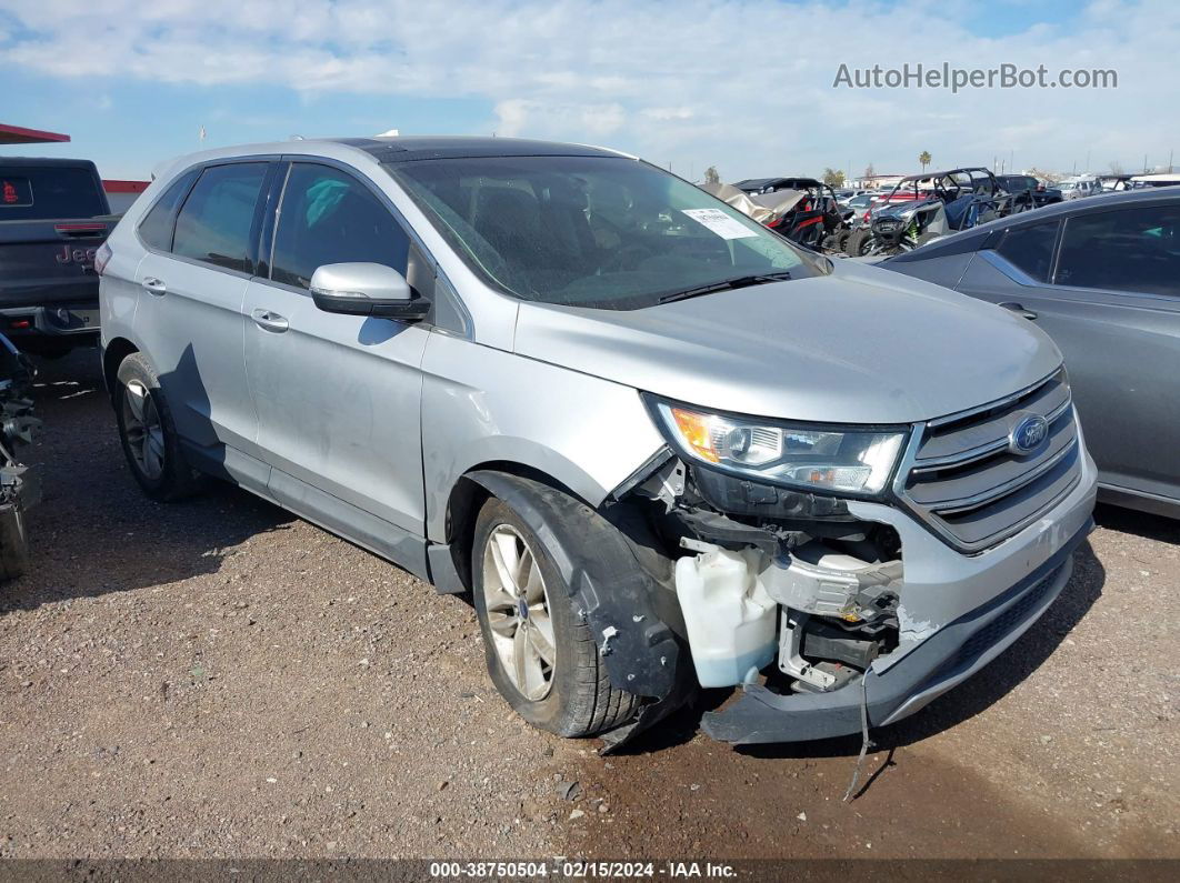 2015 Ford Edge Sel Silver vin: 2FMTK3J9XFBB60637