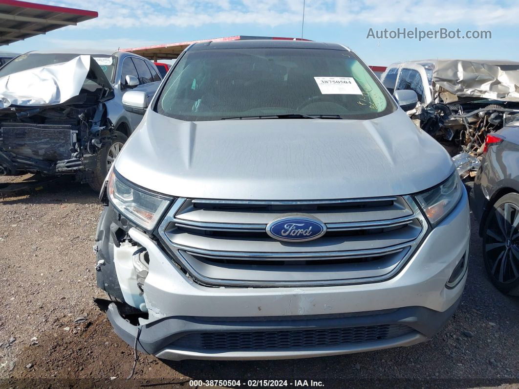 2015 Ford Edge Sel Silver vin: 2FMTK3J9XFBB60637