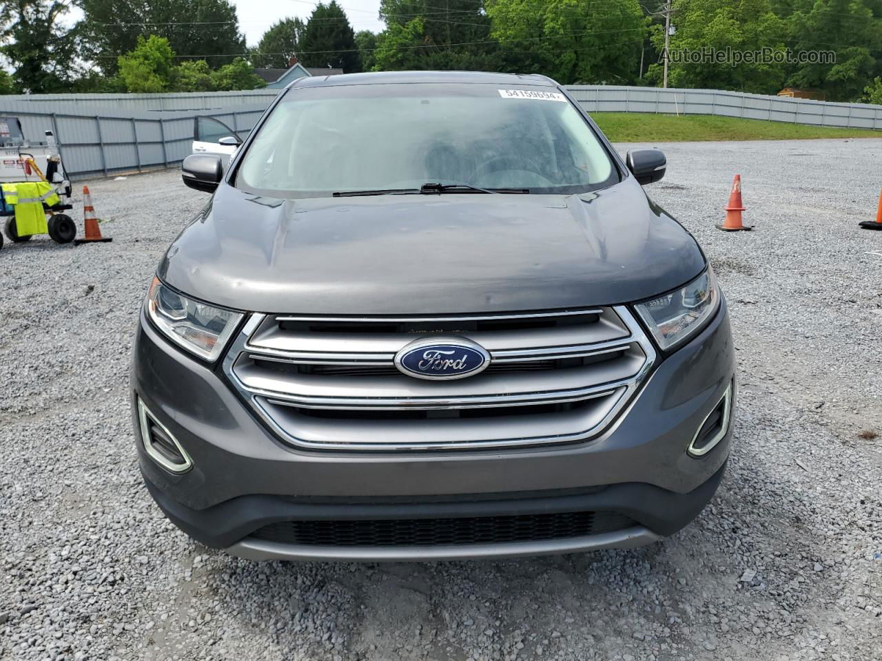 2015 Ford Edge Titanium Gray vin: 2FMTK3K81FBC28720