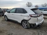 2015 Ford Edge Titanium White vin: 2FMTK3K82FBB87370