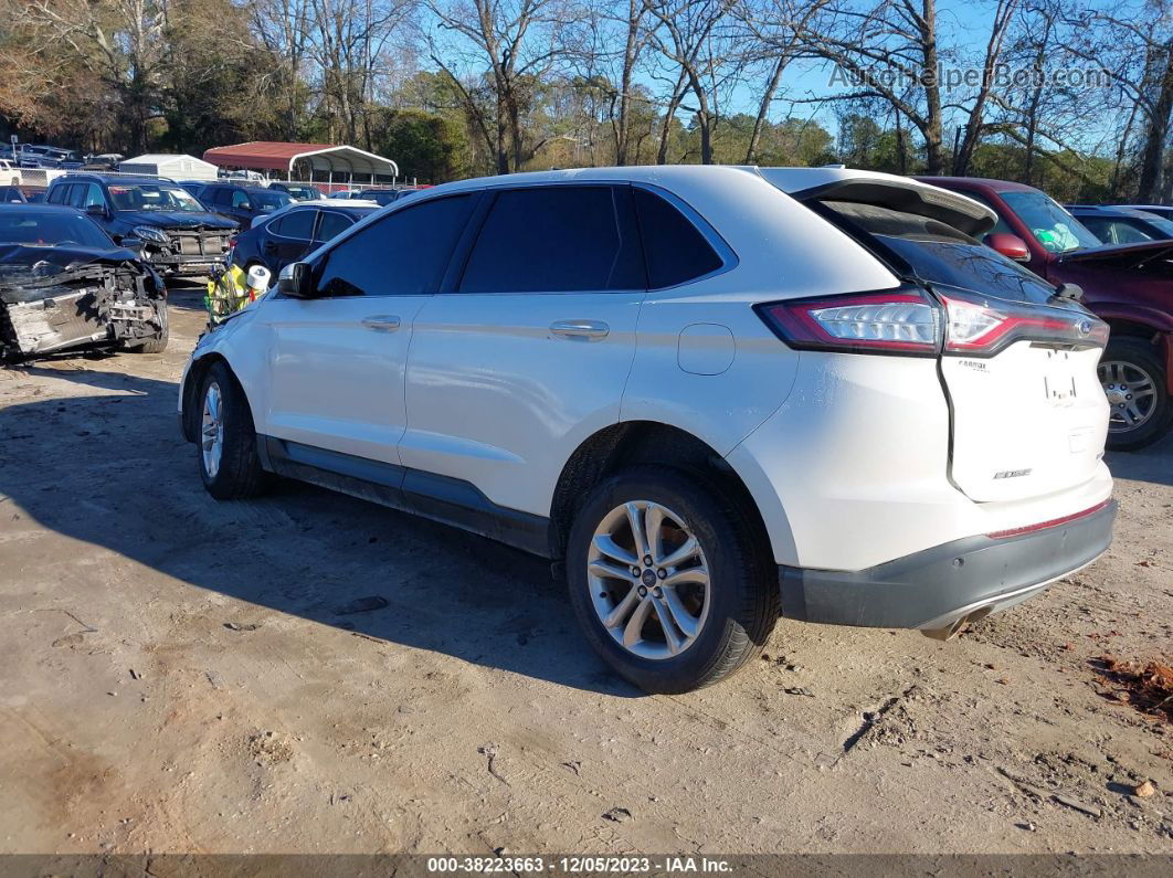 2015 Ford Edge Titanium White vin: 2FMTK3K84FBB64348